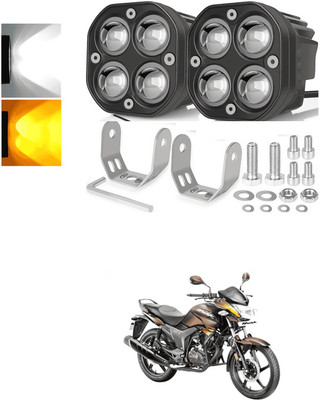 LOVMOTO Front, Rear LED Indicator Light for Hero Hunk(White, Amber)