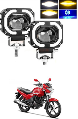 GONAMA Fog Headlight Light Offroad Truck Angel Eye LED Portable Spotlights Driving s437 Car Fancy Lights(Multicolor)