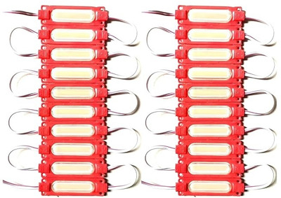 StrawHat 6 LEDs 1 m Red Steady Strip Rice Lights(Pack of 20)