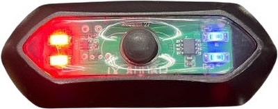 Gogna Mart Helmet cops light with several patterns for all types of helmets Dash Light Motorbike LED (3.7 V, 3.7 W)(1 Series, Pack of 1)
