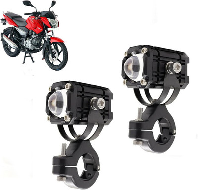 AUTO PEARL 4 Lens White/Yellow & Multi Flicker Red/Blue Led for Pulsar 135 LS DTS-i Fog Lamp Motorbike LED for Bajaj (12 V, 15 W)(Pulsar 135 LS, Pack of 2)
