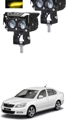 GONAMA Universal 2 Pack Motorcycle LED Driving Fog Lights 40W Amber/Yellow White SG117 Tail Light Car, Motorbike LED for Piaggio (12 V, 40 W)(Universal For Bike, Pack of 2)