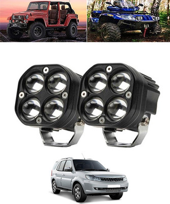 MSNP Universal 4 Led White/Yellow 12v/Waterproof Light For Car-231 Fog Lamp Car LED for Tata (12 V, 40 W)(Safari Storme, Pack of 1)