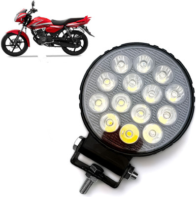 AUTO PEARL 14LED Round White Foglight Flashing Light, Work Spot White Lights A219 Fog Lamp Motorbike LED for TVS (12 V, 30 W)(Phoenix, Pack of 1)
