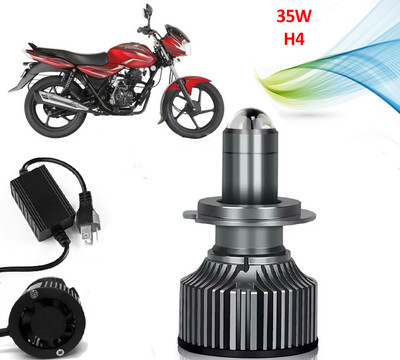 AUTO PEARL Ultra Bright H4 Headlights 35W Led Bulbs with Hi/Low Beam for Motorcycle A25 Headlight Motorbike LED for Bajaj (12 V, 35 W)(Discover 100 DTS-i, Pack of 1)