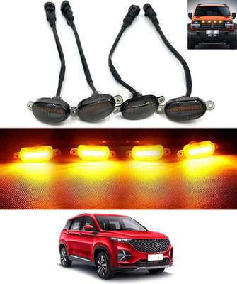 MATIES 4LED Front Grill Led Lights Amber Lights Jeep/Trucks-Hector PlusMG2020 Fog Lamp Car, Truck, Van LED for MG (12 V, 36 W)(Universal For Car, Pack of 1)