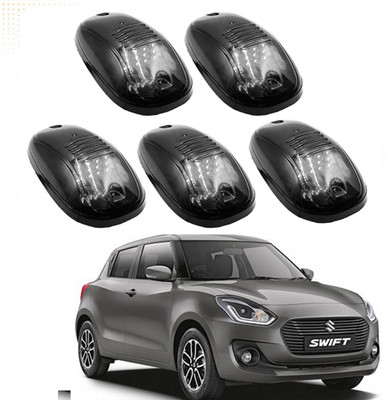 RAWAT Hummer Roof Marker LED Lights Smoked Black Glass Set Of 5 Pc - 099 Parking Light Car LED for Maruti Suzuki (12 V, 10 W)(Swift, Pack of 5)
