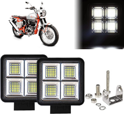 AUTO PEARL 64 LED 192W Fog Light Super Bright With Mounting Brackets for Bullet Trials 350 Fog Lamp Motorbike LED for Royal Enfield (12 V, 192 W)(Bullet Trials 350, Pack of 1)