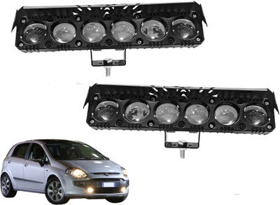 AUTO PEARL 6Projector lens LED Dual Color White and Yellow High Beam Foglight G288 Fog Lamp Car LED for Fiat (12 V, 35 W)(Punto Evo, Pack of 2)