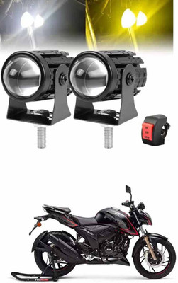 E-Shoppe Mini Driving Fog Light For Apache RTR 200 Fog Lamp Motorbike LED for TVS (12 V, 24 W)(Apache RTR 200, Pack of 2)