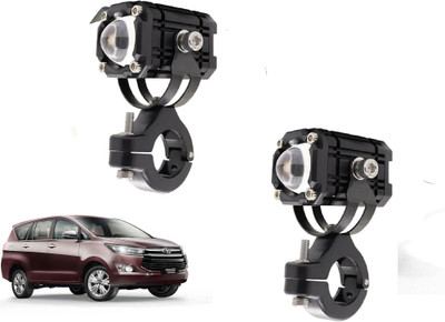 AUTO PEARL Mini LED White/Yellow/Red with Flashing Led for Innova Crysta 2016-2020 Fog Lamp Car LED for Toyota (12 V, 15 W)(Innova, Pack of 2)