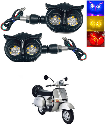 LOVMOTO Front, Rear LED Indicator Light for Bajaj Universal For Bike(Multicolor)