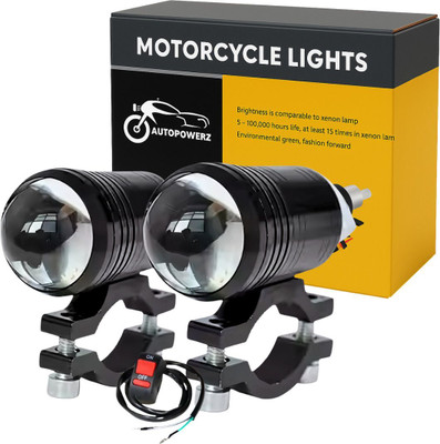 AutoPowerz White LED 40 Watt Fog Light Fog Lamp Car, Motorbike, Truck, Van LED (12 V, 40 W)(Universal For Bike, Universal For Car, Pack of 2)