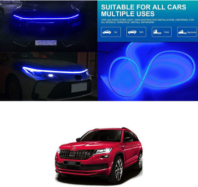 PECUNIA Car Fancy Reflector LED Bar Flexible Car Hood Strip Light 201 Car Reflector Light(Blue)