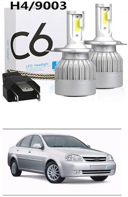 PRTEK C6 Car LED Headlight Bulbs Conversion Kit H4 3800LM 6000K 36W COB_H38 Headlight Motorbike, Car LED (12 V, 65 W)(Optra, Pack of 2)