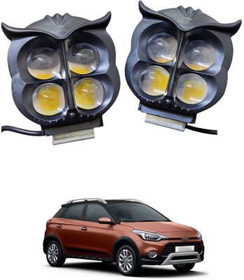 GONAMA Universal For All Motorcycle Fog Light Spot Projector Yellow And White SG1076 Side Marker Car, Motorbike LED for Hyundai (12 V, 20 W)(Elite i20, Pack of 2)
