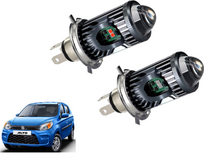 AUTO PEARL White/Yellow Dual Beam & Flicker Red/Blue H4 Led Bulb A012 Headlight Car LED for Maruti Suzuki (12 V, 35 W)(Alto 800, Pack of 2)