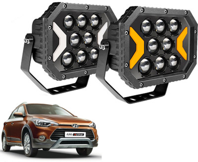 AUTO PEARL 5X7 Inch Square LED Work Spot Arrow Light DRL Driving Fog Off-Road for Car 175 Fog Lamp Car LED for Hyundai (12 V, 80 W)(i20, Pack of 2)