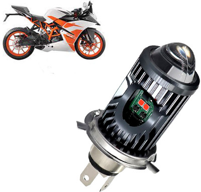 AUTO PEARL White/Yellow Dual Beam & Flicker Red/Blue Led for RC 200 Fog Lamp Motorbike LED for KTM (12 V, 35 W)(RC 200, Pack of 1)