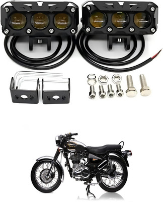 GONAMA Universal For All Motorcycle Fog Light Spot Projector Yellow And White SG111 Car Fancy Lights(Multicolor)