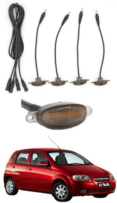 MATIES 4 LED Front Grill Led Lights Amber Lights DRL For Aveo UVA-Chevrolet-2006-2012 Parking Light Car, Van LED for Chevrolet (12 V, 12 W)(Aveo UVA, Pack of 4)