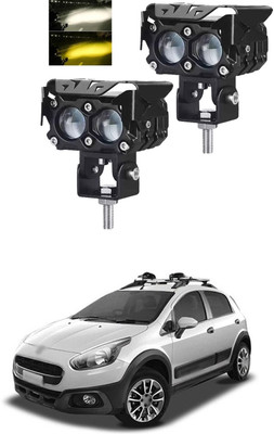 GONAMA Universal 2 Pack Motorcycle LED Driving Fog Lights 40W Amber/Yellow White SG398 License Plate Light Car, Motorbike LED (12 V, 40 W)(Universal For Bike, Pack of 2)