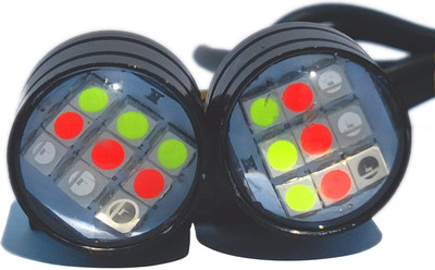 Philomena Strobe LED Light for Bikes And Car (Pack of 2) (Multicolor) Dash Light Motorbike LED (12 V, 12 W)(Universal For Bike, Pack of 2)