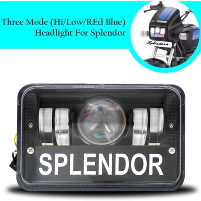 BIKEBLOOM Led Headlight for splender plus/pro Headlight Motorbike LED for Hero (12 V, 25 W)(Splendor Plus, Splendor Pro, Pack of 1)