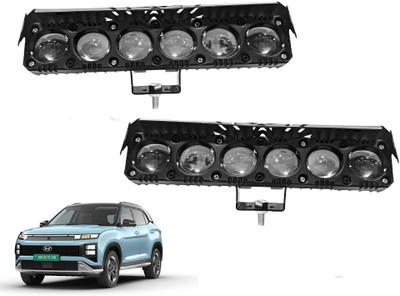 AUTO PEARL 6Projector lens LED Dual Color White and Yellow High Beam Foglight G105 Fog Lamp Car LED for Hyundai (12 V, 35 W)(Creta, Pack of 2)