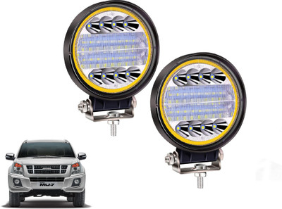 AUTO PEARL 24LED Round 3Mode Yellow/White light High Beam Led for MU-7 2014 Fog Lamp Car LED for Maruti Suzuki (12 V, 72 W)(MU-7, Pack of 2)