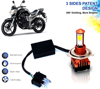 AUTO PEARL High Brightness CYT Headlight Bulb H4 White LED with Cooling Fan for FZ16 Fog Lamp Motorbike LED for Yamaha (12 V, 40 W)(FZ16)