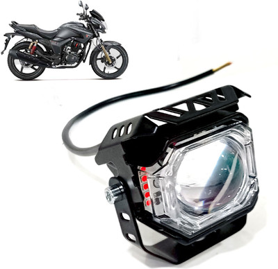 AUTO PEARL White/Yellow High Beam & Multi Flicker Red/Blue Led A058 Fog Lamp Motorbike LED for Hero (12 V, 30 W)(Hunk, Pack of 1)