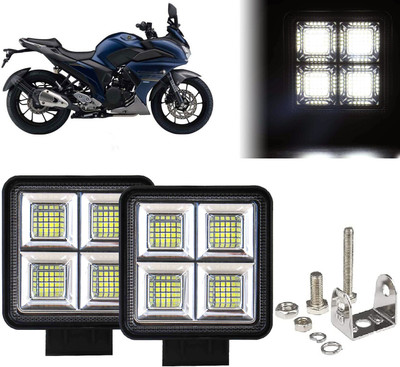 AUTO PEARL 64 LED 192W Fog Light Super Bright With Mounting Brackets for Fazer 250 Fog Lamp Motorbike LED for Yamaha (12 V, 192 W)(Fazer, Pack of 2)