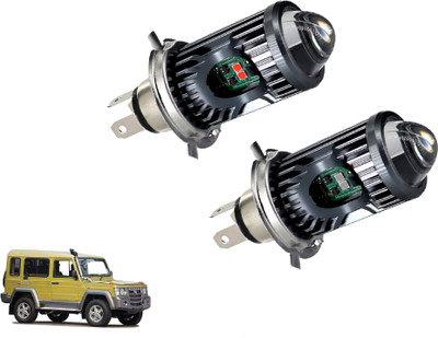AUTO PEARL White/Yellow Dual Beam & Flicker Red/Blue H4 Led Bulb A098 Headlight Car LED for Force (12 V, 35 W)(Gurkha, Pack of 2)