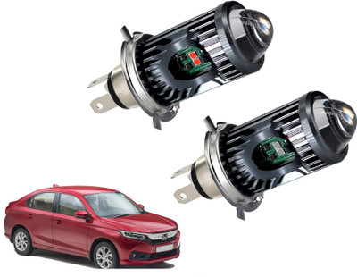 AUTO PEARL White/Yellow Dual Beam & Flicker Red/Blue H4 Led Bulb A018 Headlight Car LED for Honda (12 V, 35 W)(Amaze, Pack of 2)
