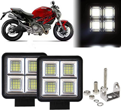 AUTO PEARL 64 LED 192W Fog Light Super Bright With Mounting Brackets for Monster 795 Fog Lamp Motorbike LED for Ducati (12 V, 192 W)(Monster 795, Pack of 2)