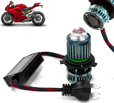 AUTO PEARL H4 Led Fan Heat Dissipation Dual Beam White-Yellow, with Flashing Mode G060 Headlight Motorbike LED for Ducati (12 V, 30 W)(899 Panigale, Pack of 1)