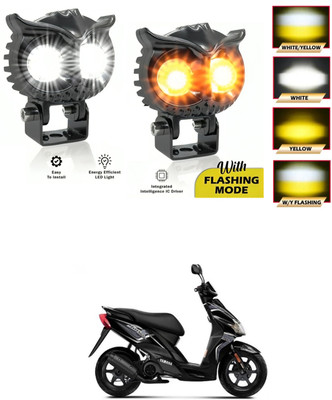 LOVMOTO Front, Rear LED Indicator Light for Suzuki Lets(White, Yellow)