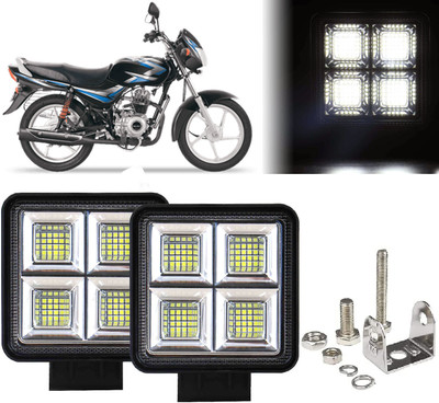 AUTO PEARL 64 LED 192W Fog Light Super Bright With Mounting Brackets for CT100 Fog Lamp Motorbike LED for Bajaj (12 V, 192 W)(CT 100, Pack of 1)