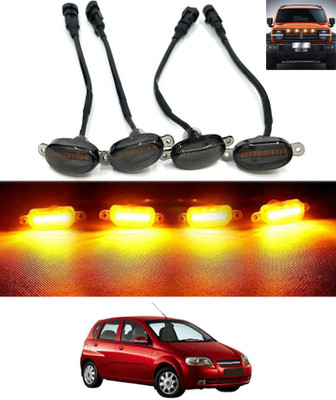 AYW 4LED Front Grill Led Lights Amber Lights Jeep/SUV/Trucks-Aveo UVA Chevrolet 2006 Fog Lamp Car, Truck, Van LED for Chevrolet (12 V, 36 W)(Aveo UVA, Pack of 4)
