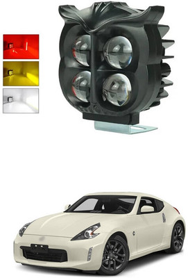 LOVMOTO Universal 4 LED Owl shape Spotlights Fog Lights Hi/Low,Red Angle & Flashing s293 Interior Light Car, Motorbike LED for Nissan (12 V, 30 W)(370z, Pack of 1)