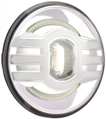 AutoPowerz 7 Inch Round LED Headlight Headlight Motorbike LED for Royal Enfield (12 V, 75 W)(All Royal Enfield Models, Bullet 350, Bullet 500, Classic 500, Pack of 1)