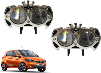 AUTO PEARL 2-Lens Dual Color Crown DevilEye foglight Led L203 Fog Lamp Car LED for Tata (12 V, 12 W)(Tiago)