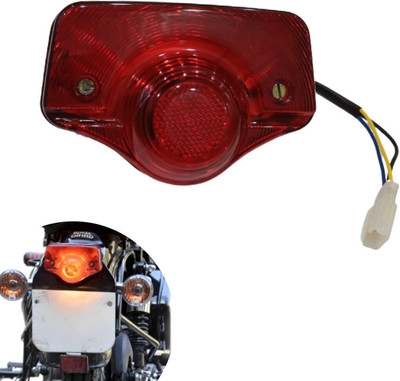Apsmotiv Bullet Tail Light Break Light Assembly For Royal Enfield Standard Old Model Tail Light Motorbike Halogen for Royal Enfield (12 V, 15 W)(Bullet 350, Bullet 500, Pack of 1)