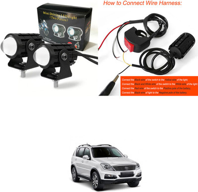 PRTEK LED Fog Light 2PCS_R122 Fog Lamp Car, Motorbike LED (8 V, 10 W)(Universal For Car, Pack of 2)