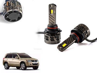 AUTO PEARL 2-Side 9005 LED Bulb With Turbo Cooling Fan, wide ultra bright Led light_A034 Headlight Car LED for Maruti Suzuki (12 V, 220 W)(Grand Vitara, Pack of 2)