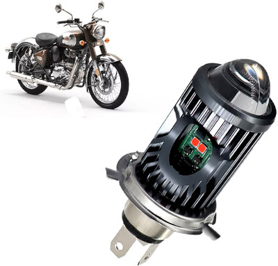 AUTO PEARL White/Yellow Dual Beam & Flicker Red/Blue Led for Classic 350 Fog Lamp Motorbike LED for Royal Enfield (12 V, 35 W)(Classic 350)