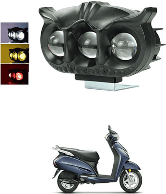 LOVMOTO Universal 30w Led Owl Fog Light Yellow/White nd Red Devil Eye with Flashing s39 Interior Light Car, Motorbike LED for Honda (12 V, 30 W)(Activa 3G, Pack of 1)