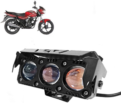 AUTO PEARL 3-Projector lens LED Dual Color White and Yellow High Beam Foglight A015 Fog Lamp Motorbike LED for Bajaj (12 V, 20 W)(Discover 100 DTS-i, Pack of 1)