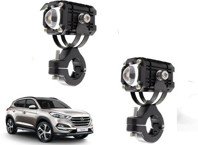 AUTO PEARL Mini LED White/Yellow/Red with Flashing Led for Tucson Fog Lamp Car LED for Hyundai (12 V, 15 W)(Tucson, Pack of 2)